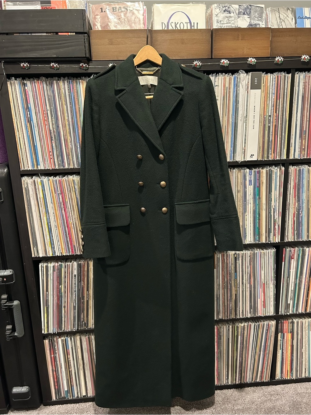 Hobbs London Forest Green Wool Coat US Women’s 8